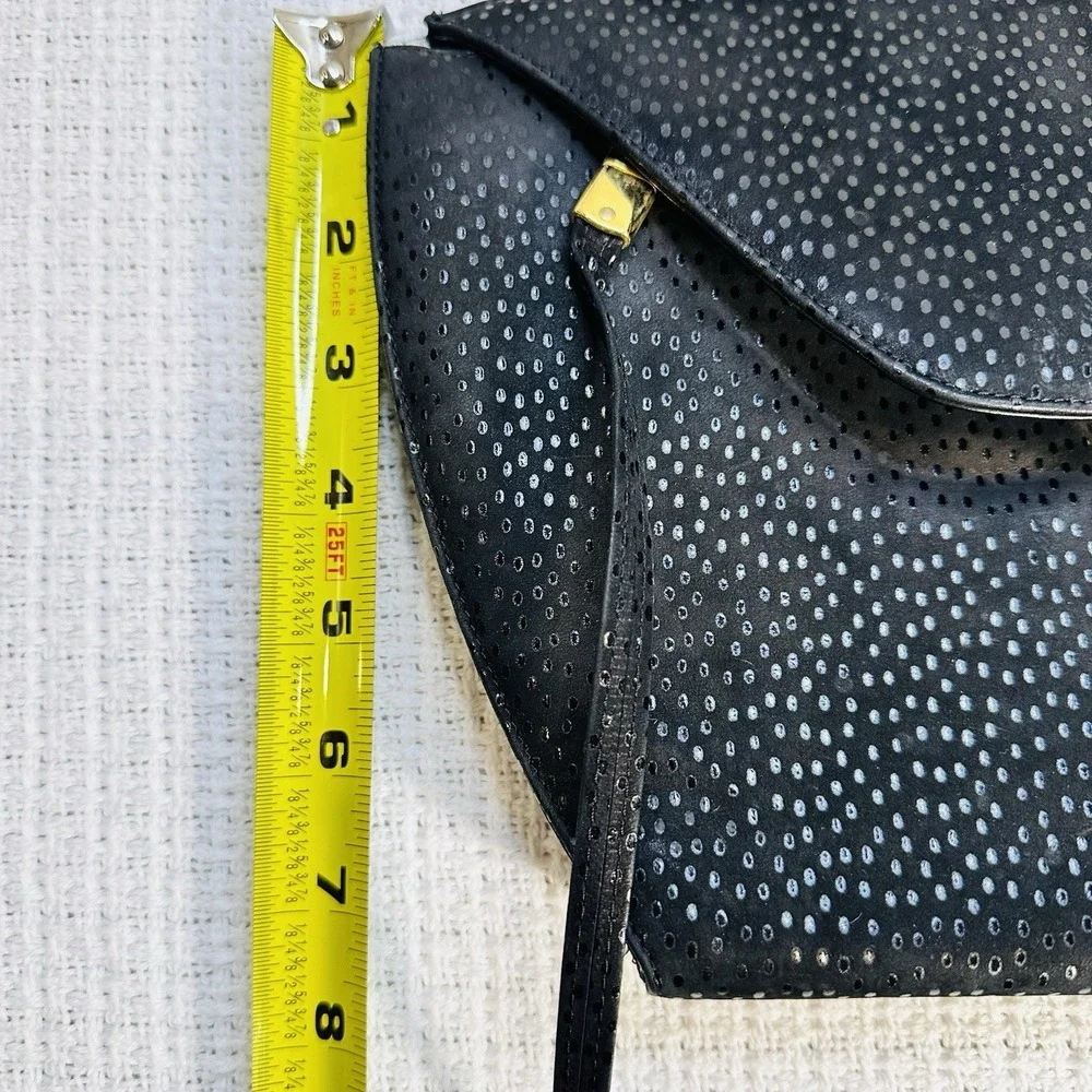 Vintage d'Rossana by‎ Charna Black Stingray Leather (Shagreen) Handbag – Gold